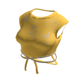 BG Queen Butterfly Crop Top yellow