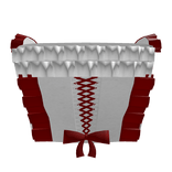 Big ball dress top v1 in red and white