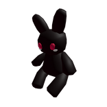 Big Black Bunny Plushie