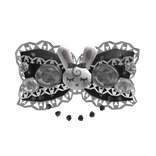 Big Black + White Sparkly Gothic Morute Bunny Bow