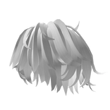 Big Fluffy Messy White Hair 