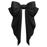 Big Hair Bow Black Basic Cute Ribbon Head Cutesy