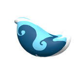 Mystic Pattern Fluffy Tail - Blue