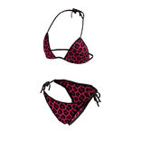 BIkini Swimsuit Magenta Leopard