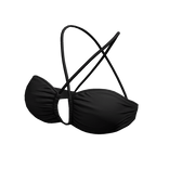 Bikini Top Black Urban Summer Halter String Tied