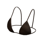 Bikini Top Brown String Tied Hawaiian Beach Y2K