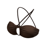 Bikini Top Brown Urban Summer Halter String Tied