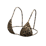 Bikini Top Leopard String Tied Hawaiian Beach Y2K