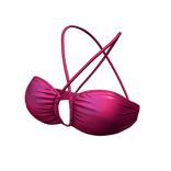 Bikini Top Pink Urban Summer Halter String Tied