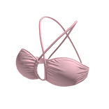 Bikini Top Pink Urban Summer Halter String Tied