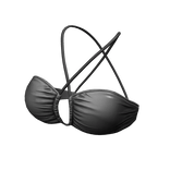 Bikini Top Silver Urban Summer Halter String Tied