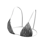 Bikini Top Zebra Hawaiian String Tied Beach Y2K