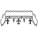 Black 1.0 Y2K Waist Chain Belt