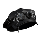 Black 3.0 Newsboy Cap w/ Goggles