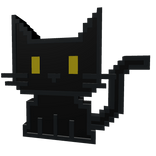 Black 8-Bit Tabby Cat | Addon