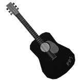 Black Acoustic Guitar (RRS)