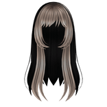 Black and Blonde Lollipop Hair