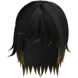 Black And Blonde Tips Emo Long Messy Vkei Boy Hair