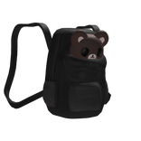 Black & Brown Pocket Bear Backpack (1.0)