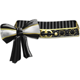 Black & Gold Elegant Gyaru Bow Belt 2000s
