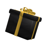 Black & gold Holdable Present
