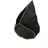 ♾️ Black and gold wizard hood (PBR)