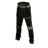 Black and Green distressed jeans