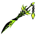 🔆 Black & Green Evil Grim Reaper Sword [Emissive]
