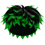 Black and Green Messy Hair