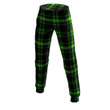 Black and green plaid pajamas