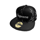 Black & Grey Tribal Supreme Fitted Cap