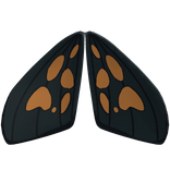 Black and Orange Moth Wings