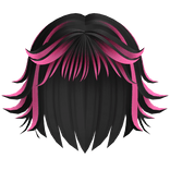 Black & Pink Emo Vampire Hair