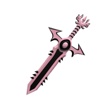 Black & Pink Gemstone Sword