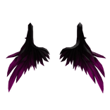 Black and Pink Gothic Wings