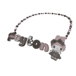 black & pink peyton necklace