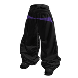 Black & Purple Designer Tracksuit Pants