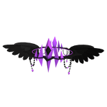 Black and Purple Fallen Angel Halo	