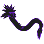Black and Purple Spiky Dragon