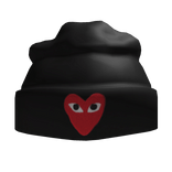 Black & Red CDG Beanie