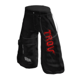 Black and Red Jorts