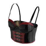 Black and Red Latex Rubi's Raunchy Revenge Top