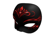 Black and Red Masquerade Mask Addon
