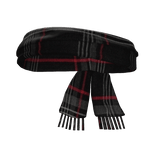 Black & Red Plaid Emo Tied Scarf