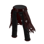 ♾️ Black & red Shadowfang Hunter pants