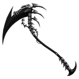 Black and Silver Bone Scythe
