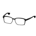 Black & Silver Emo Spiked Chrome Glasses Frames