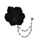 Black and Silver Lapel