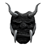 Black And Silver Oni Mask