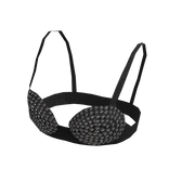 Black and Silver Studded Passion Bra